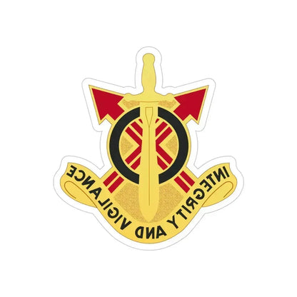 107th Artillery Group (U.S. Army) REVERSE PRINT Transparent Die-Cut STICKER 6 Inch Die-Cut Transparent - The Sticker Space