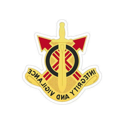 107th Artillery Group (U.S. Army) REVERSE PRINT Transparent Die-Cut STICKER - The Sticker Space