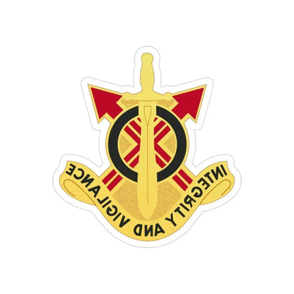 107th Artillery Group (U.S. Army) REVERSE PRINT Transparent Die-Cut STICKER - The Sticker Space