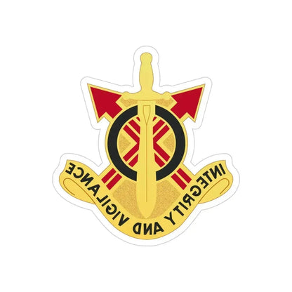 107th Artillery Group (U.S. Army) REVERSE PRINT Transparent Die-Cut STICKER - The Sticker Space