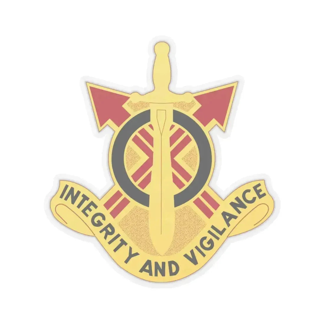 107th Artillery Group (U.S. Army) STICKER Vinyl Kiss-Cut Decal 3 Inch Transparent - The Sticker Space