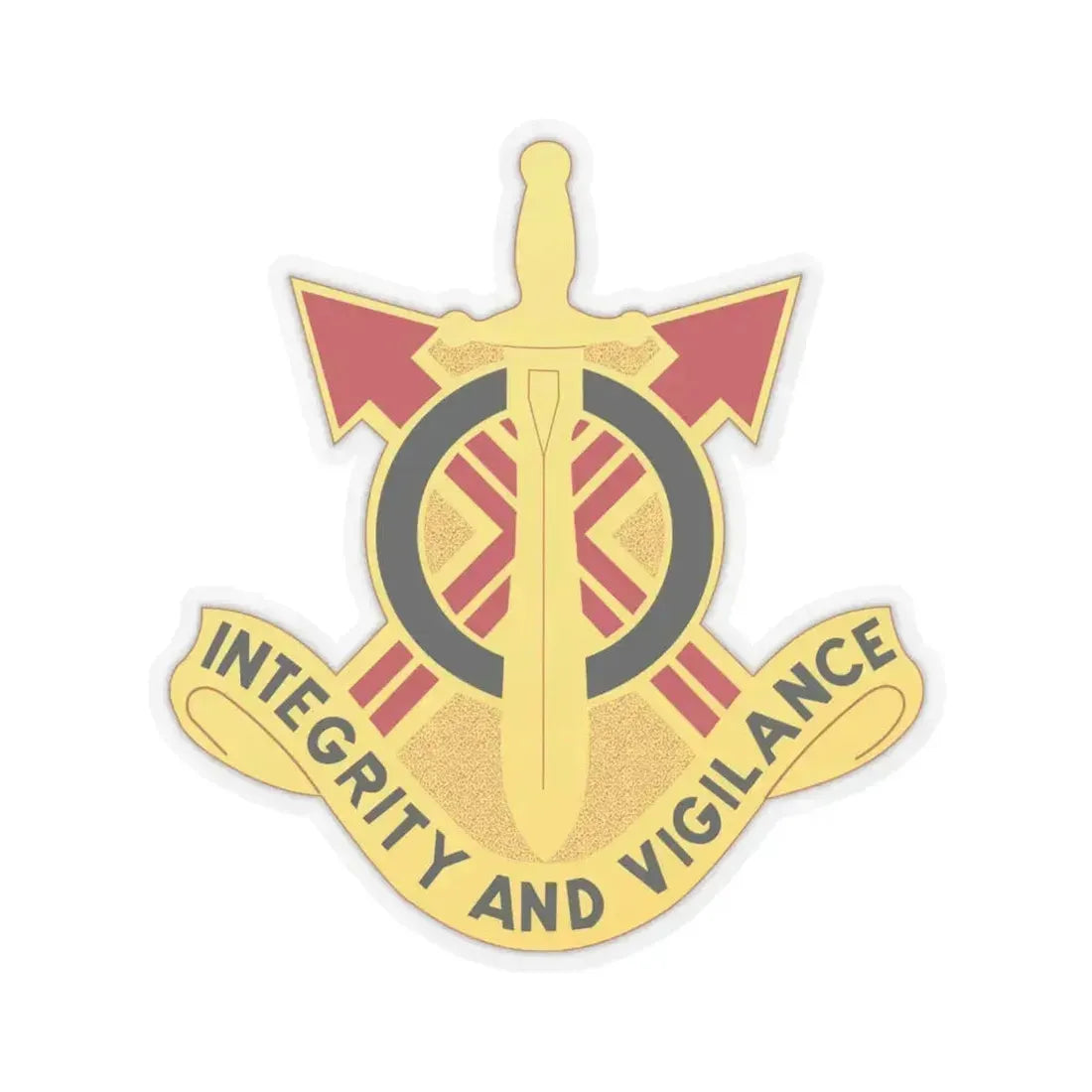 107th Artillery Group (U.S. Army) STICKER Vinyl Kiss-Cut Decal 4 Inch Transparent - The Sticker Space