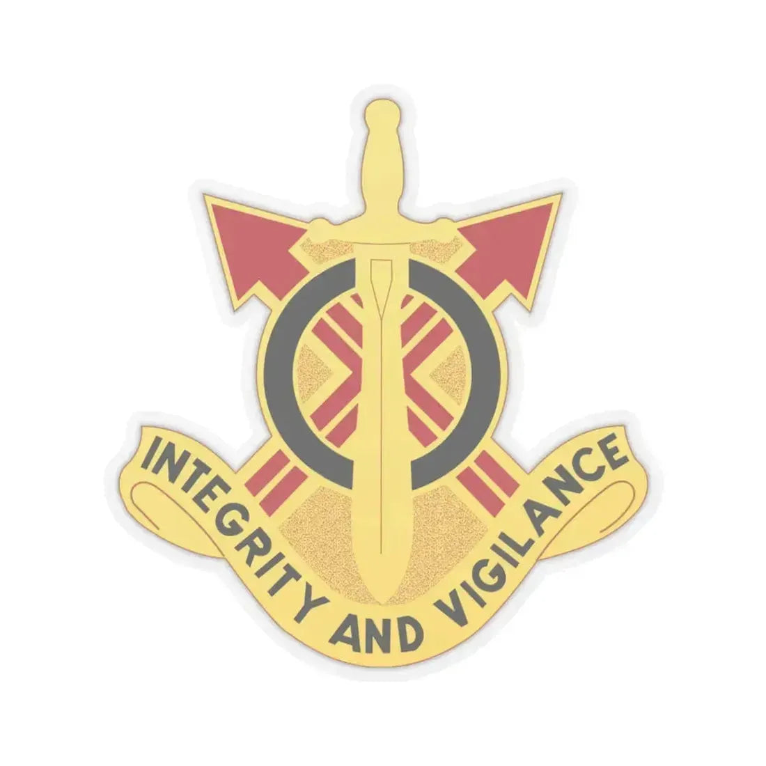 107th Artillery Group (U.S. Army) STICKER Vinyl Kiss-Cut Decal 6 Inch Transparent - The Sticker Space