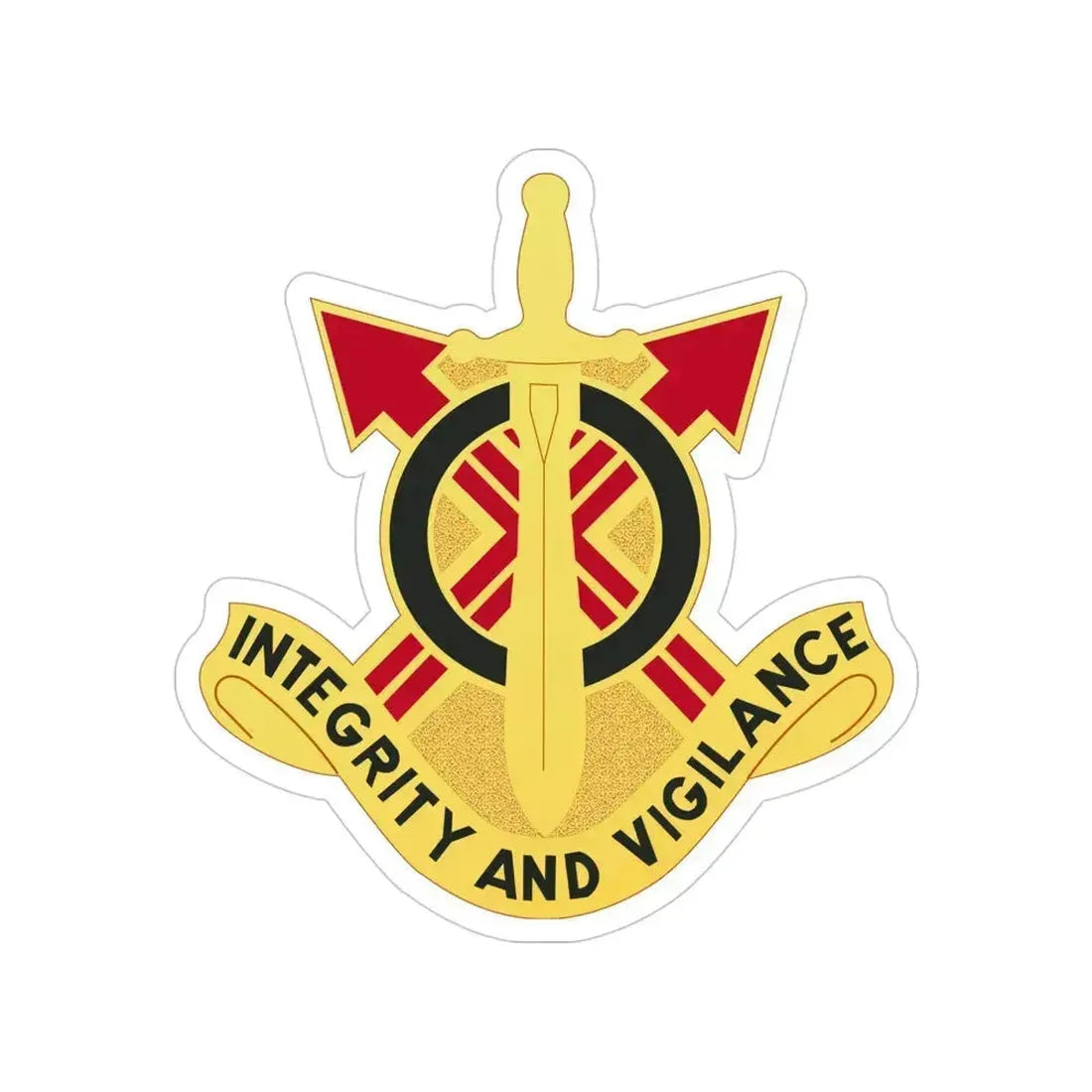 107th Artillery Group (U.S. Army) Transparent STICKER Die-Cut Vinyl Decal 4 Inch - The Sticker Space