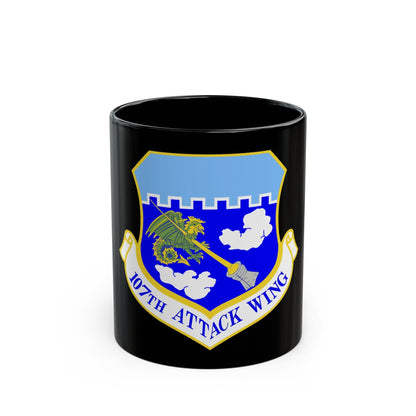 107th Attack Wing (U.S. Air Force) Black Coffee Mug-11oz-The Sticker Space