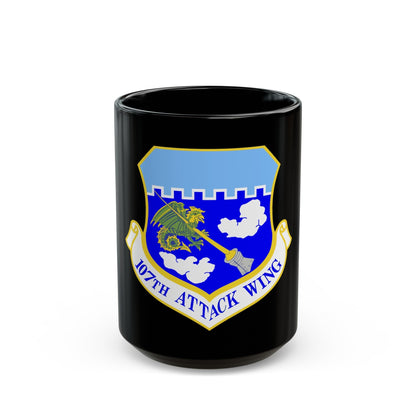 107th Attack Wing (U.S. Air Force) Black Coffee Mug-15oz-The Sticker Space