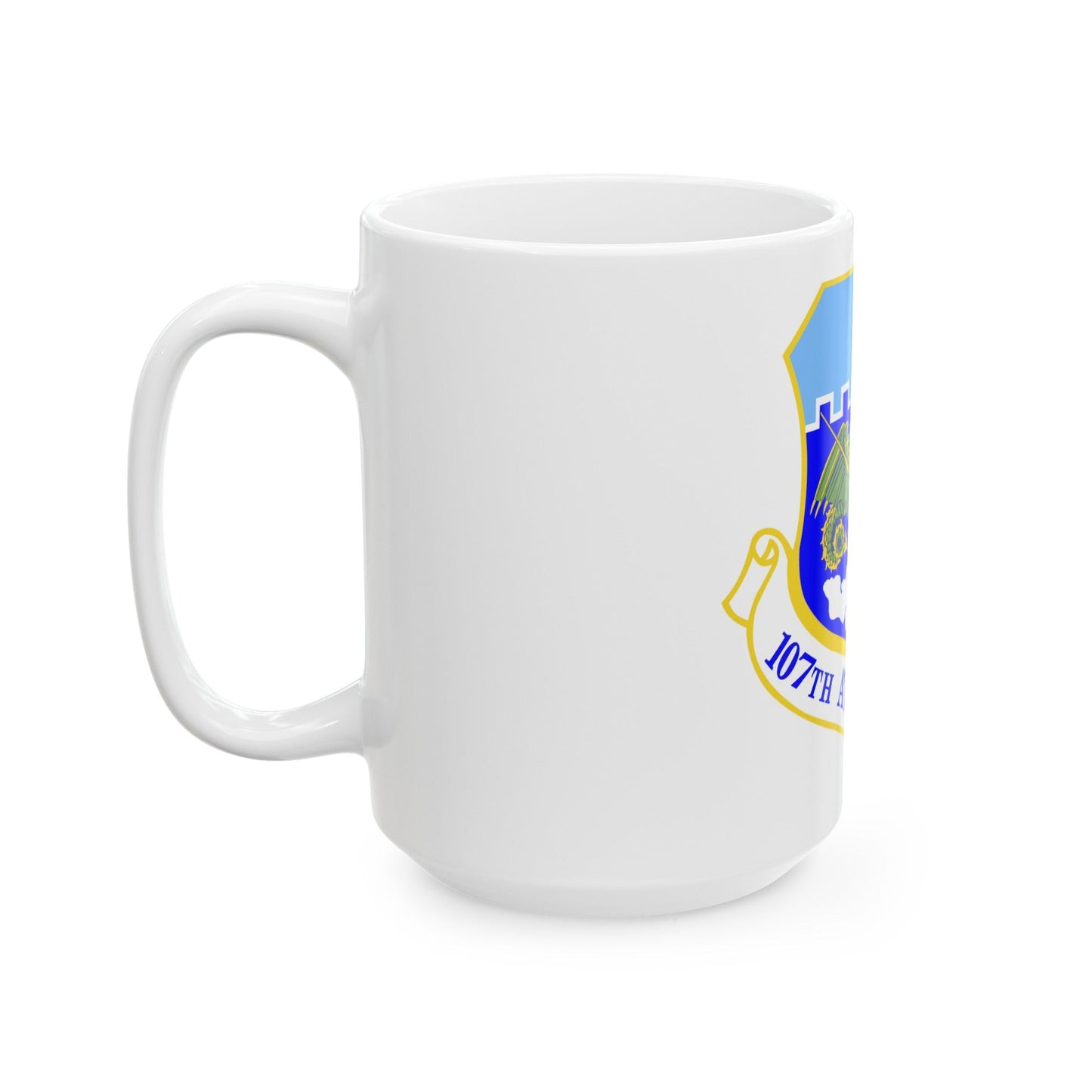 107th Attack Wing (U.S. Air Force) White Coffee Mug-The Sticker Space