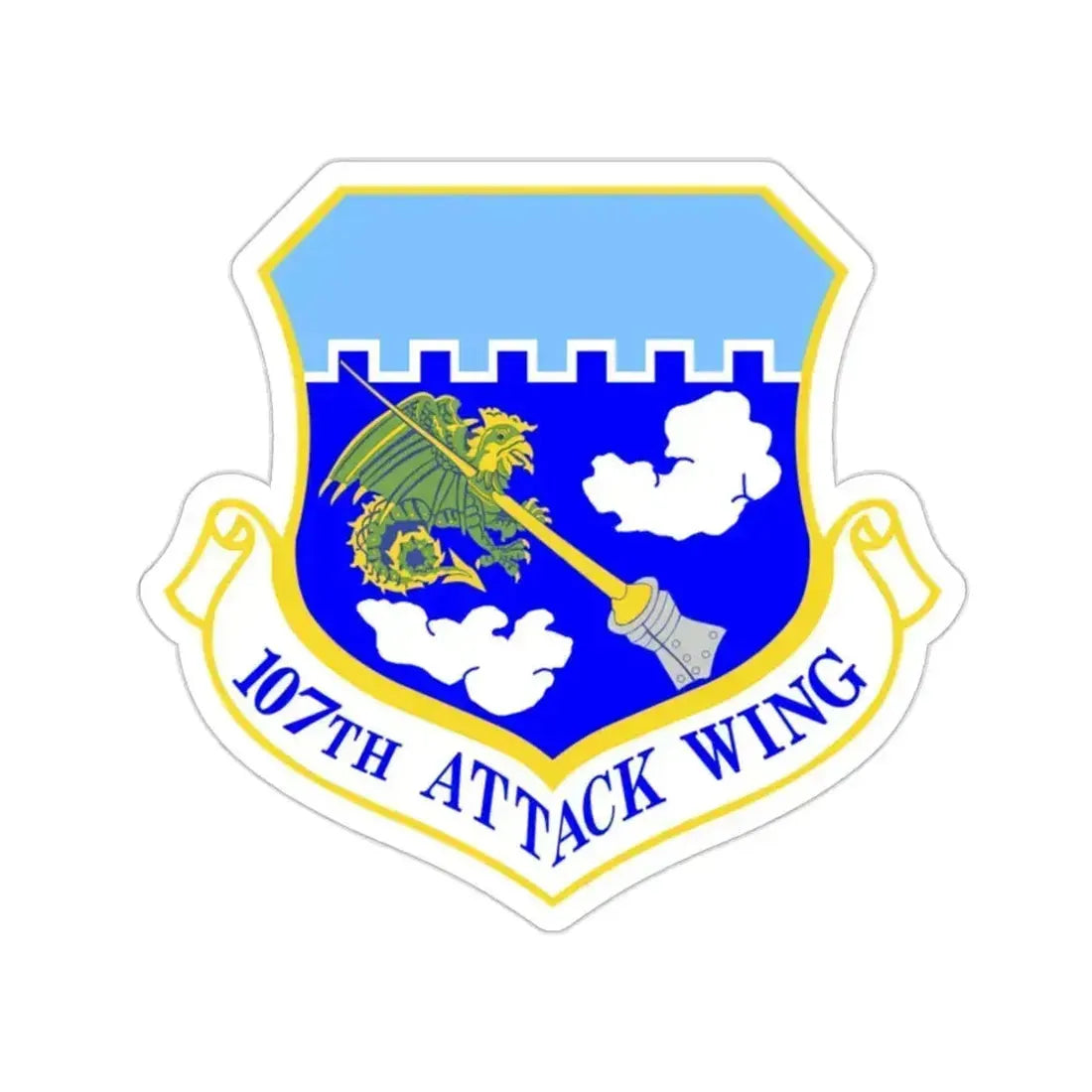 107th Attack Wing (U.S. Air Force) STICKER Vinyl Die-Cut Decal 2 Inch - The Sticker Space
