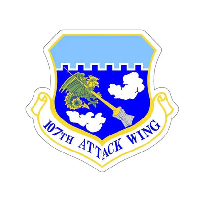 107th Attack Wing (U.S. Air Force) STICKER Vinyl Kiss-Cut Decal 6 Inch White - The Sticker Space