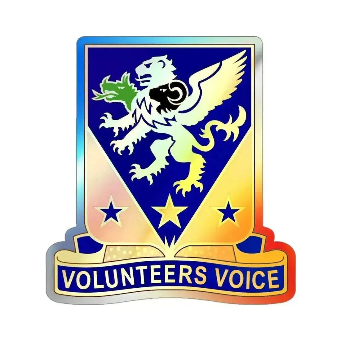 107th Aviation Regiment (U.S. Army) Holographic STICKER Die-Cut Vinyl Decal 3 Inch Holographic - The Sticker Space