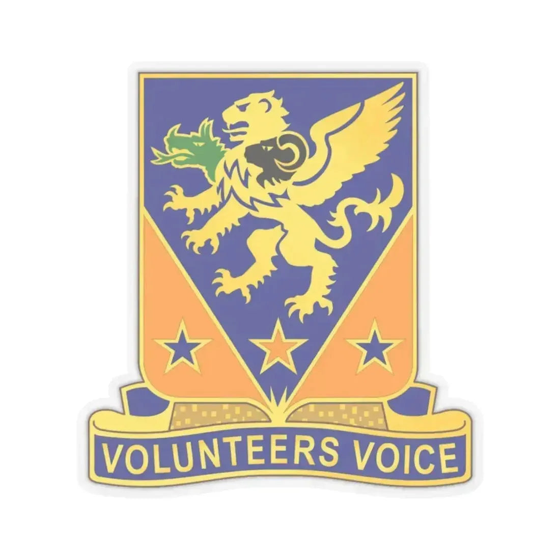 107th Aviation Regiment (U.S. Army) STICKER Vinyl Kiss-Cut Decal 6 Inch Transparent - The Sticker Space