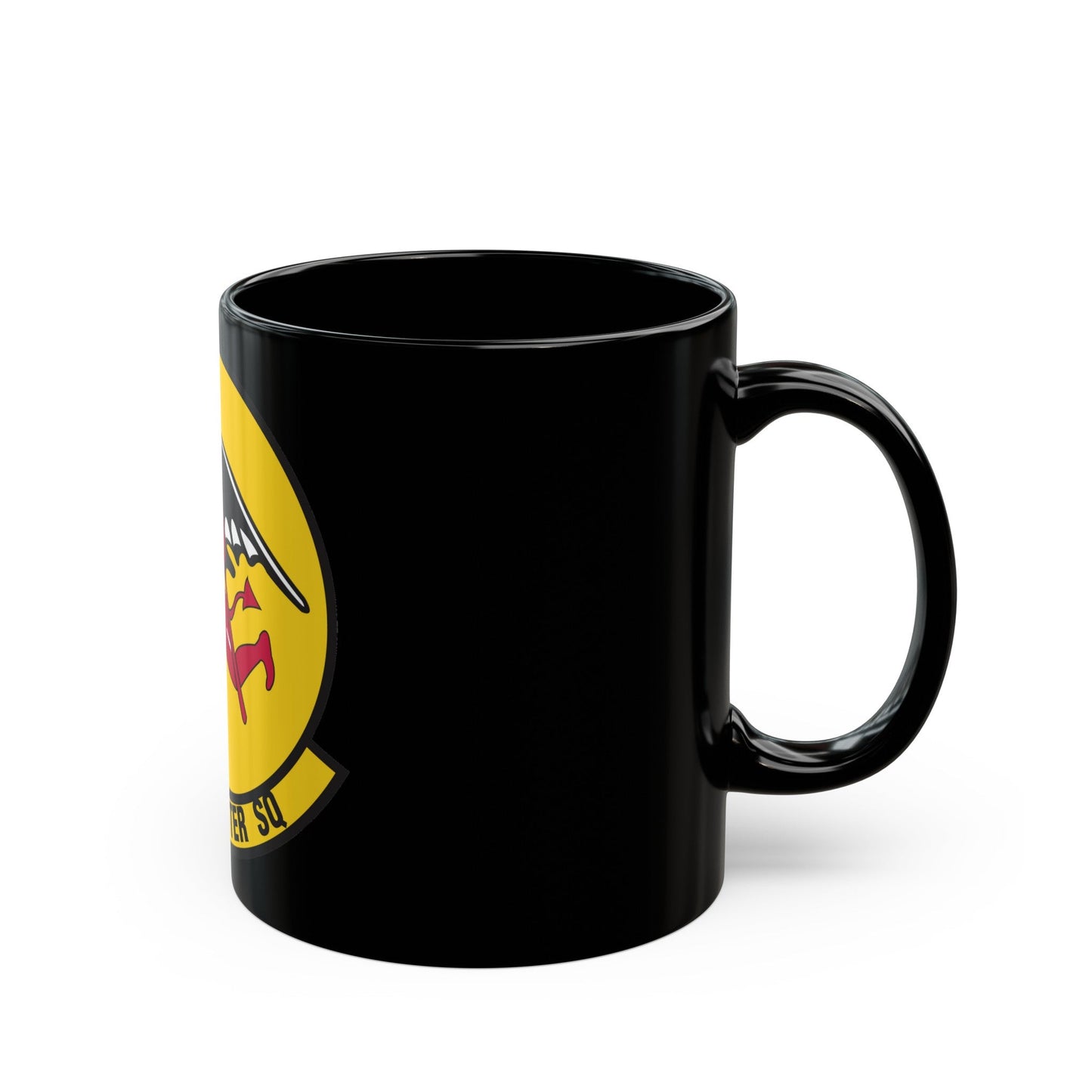 107th Fighter Squadron (U.S. Air Force) Black Coffee Mug-The Sticker Space