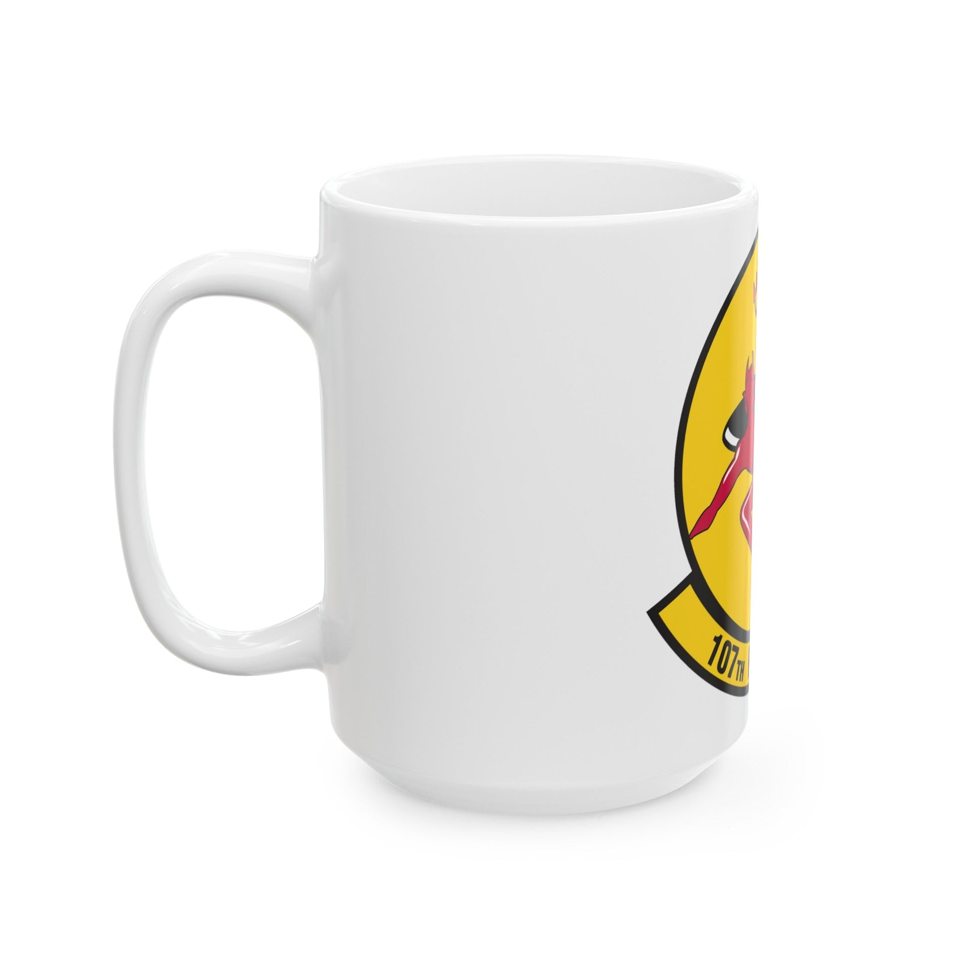 107th Fighter Squadron (U.S. Air Force) White Coffee Mug-The Sticker Space