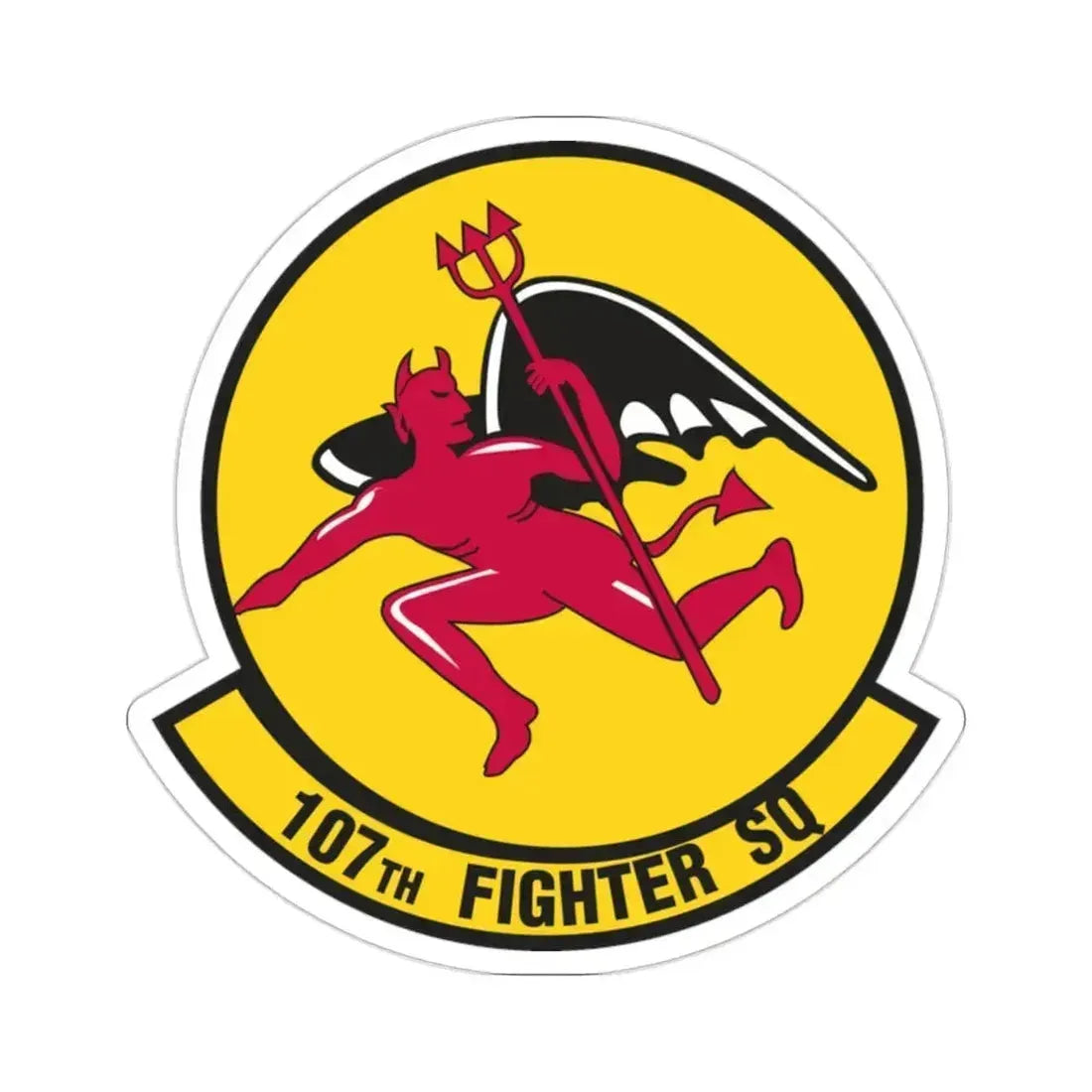 107th Fighter Squadron (U.S. Air Force) STICKER Vinyl Die-Cut Decal 2 Inch - The Sticker Space
