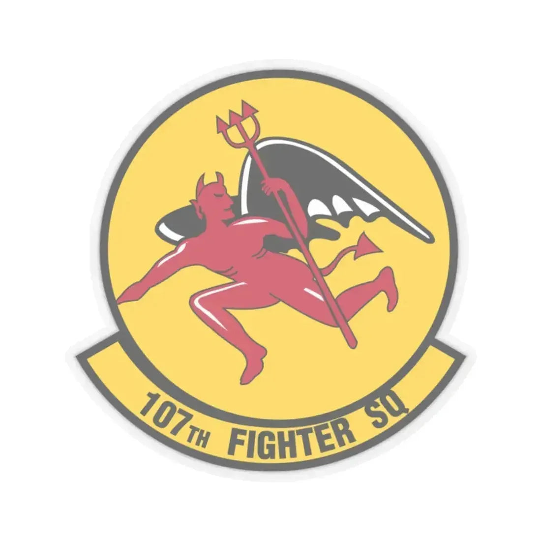 107th Fighter Squadron (U.S. Air Force) STICKER Vinyl Kiss-Cut Decal 2 Inch Transparent - The Sticker Space