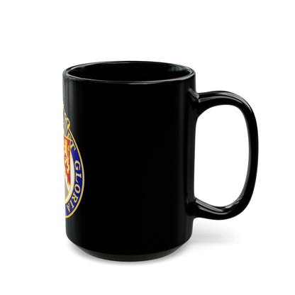 107th Infantry Regiment (U.S. Army) Black Coffee Mug-The Sticker Space