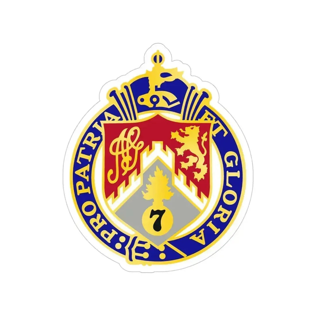 107th Infantry Regiment (U.S. Army) Transparent STICKER Die-Cut Vinyl Decal 4 Inch - The Sticker Space