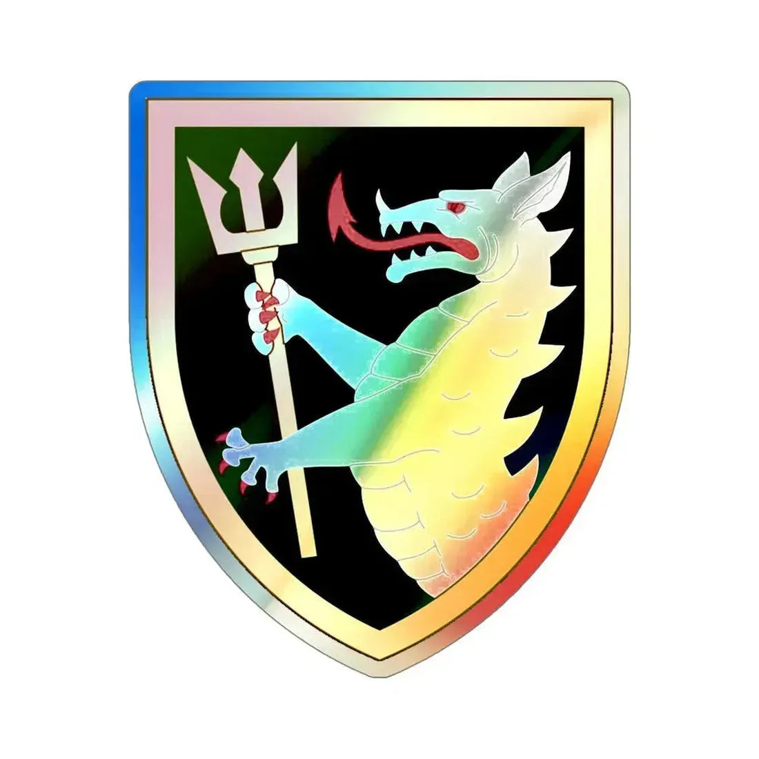 108 Armored Cavalry Regiment (U.S. Army) Holographic STICKER Die-Cut Vinyl Decal 5 Inch Holographic - The Sticker Space