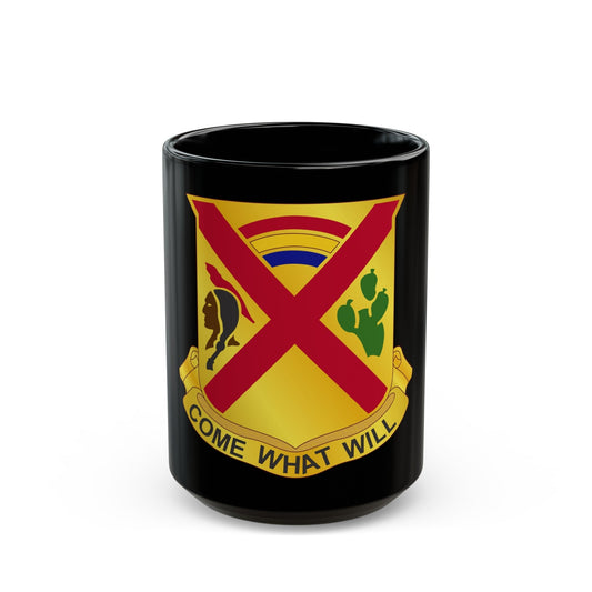 108 Cavalry Regiment (U.S. Army) Black Coffee Mug-15oz-The Sticker Space