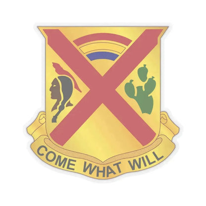 108 Cavalry Regiment (U.S. Army) STICKER Vinyl Kiss-Cut Decal 4 Inch Transparent - The Sticker Space