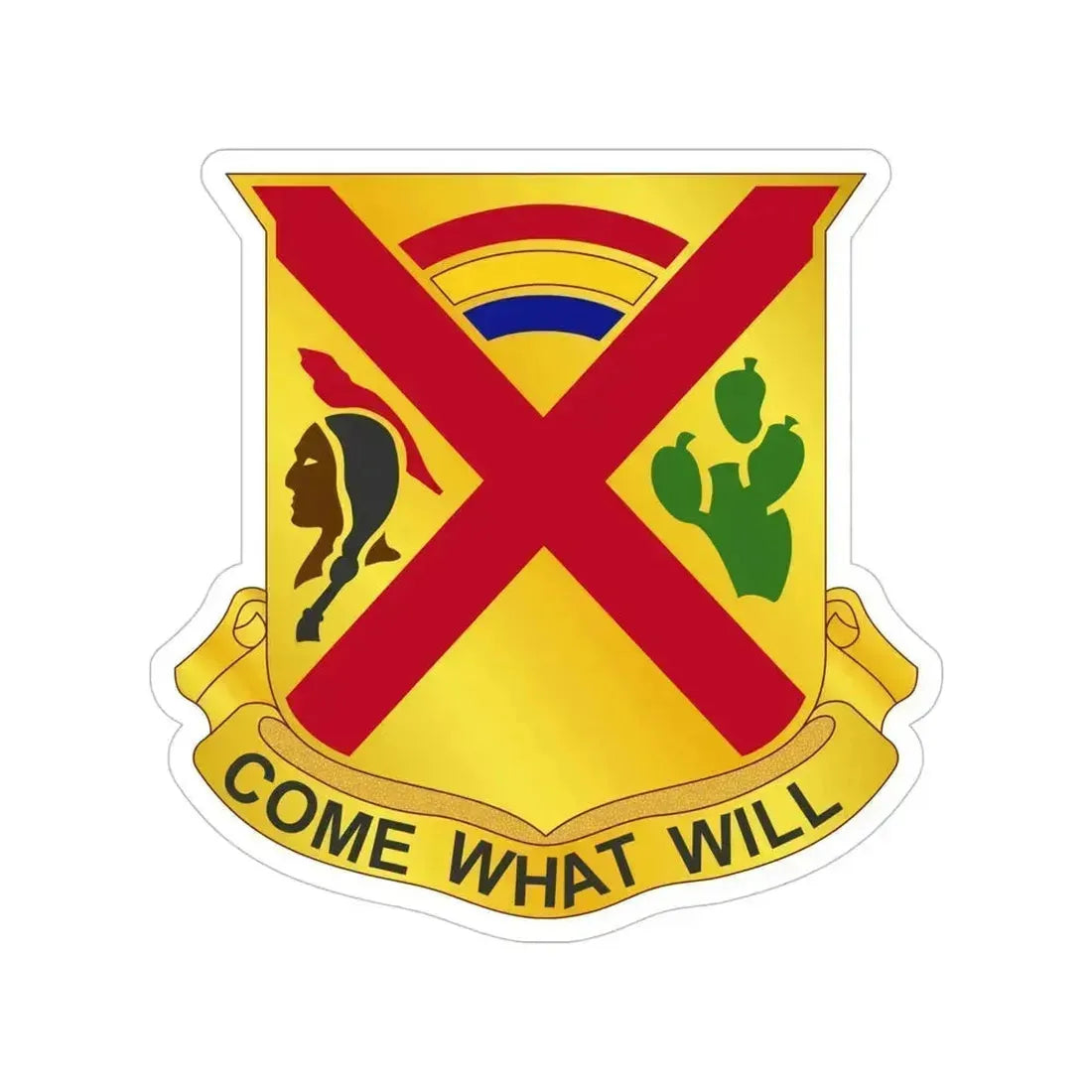 108 Cavalry Regiment (U.S. Army) Transparent STICKER Die-Cut Vinyl Decal 5 Inch - The Sticker Space