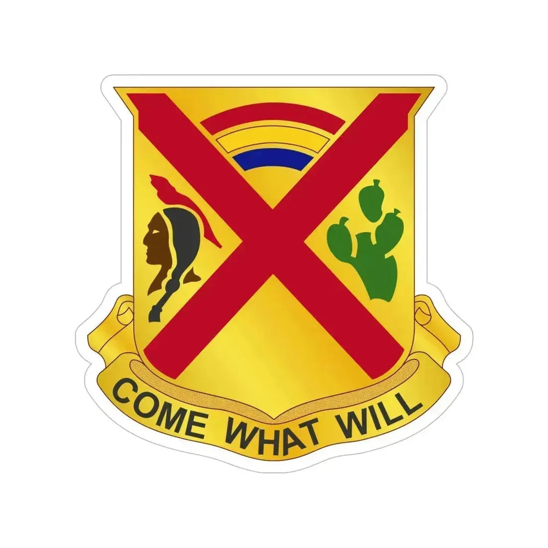 108 Cavalry Regiment (U.S. Army) Transparent STICKER Die-Cut Vinyl Decal 6 Inch - The Sticker Space
