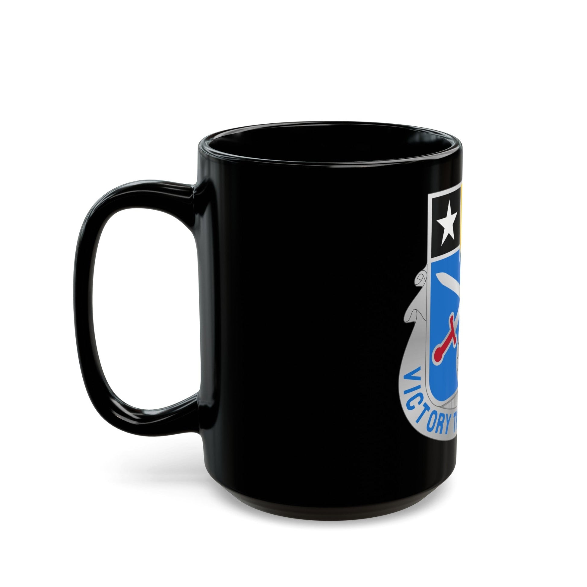 108 Military Intelligence Battalion (U.S. Army) Black Coffee Mug-The Sticker Space