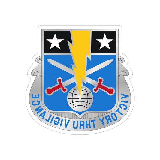 108 Military Intelligence Battalion (U.S. Army) REVERSE PRINT Transparent STICKER-6 Inch-The Sticker Space