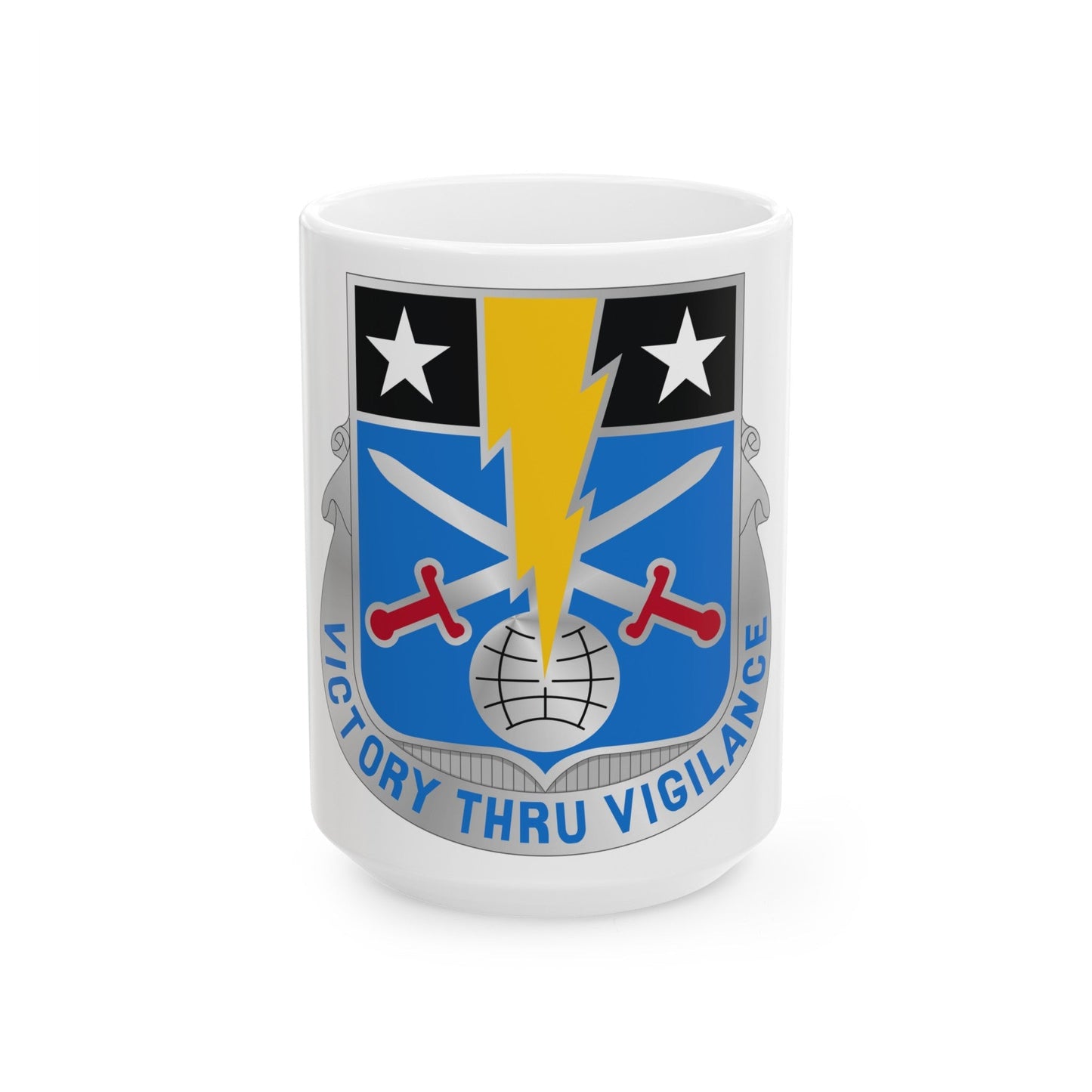 108 Military Intelligence Battalion (U.S. Army) White Coffee Mug-15oz-The Sticker Space