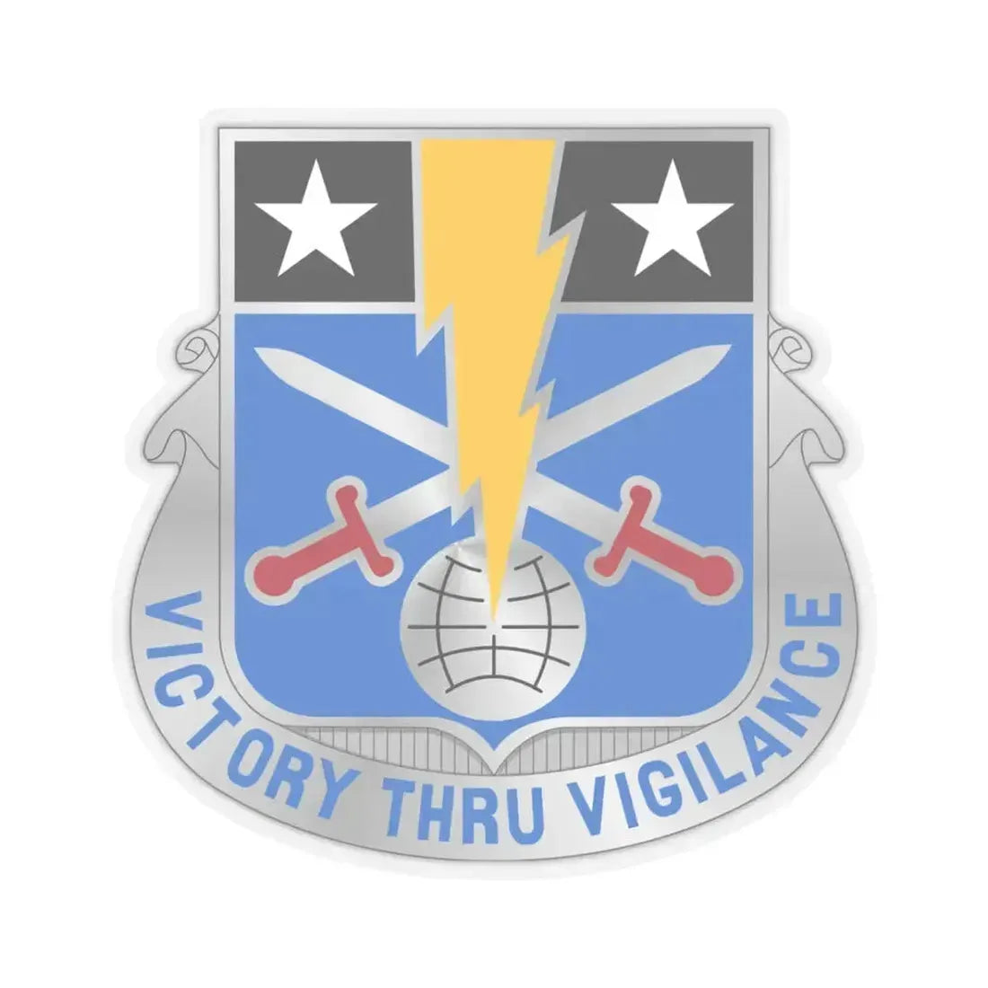 108 Military Intelligence Battalion (U.S. Army) STICKER Vinyl Kiss-Cut Decal 3 Inch Transparent - The Sticker Space