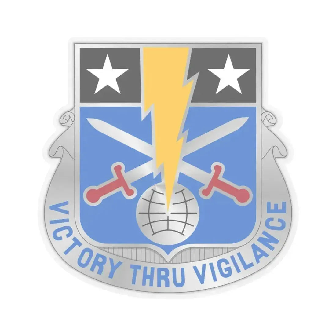 108 Military Intelligence Battalion (U.S. Army) STICKER Vinyl Kiss-Cut Decal 4 Inch Transparent - The Sticker Space