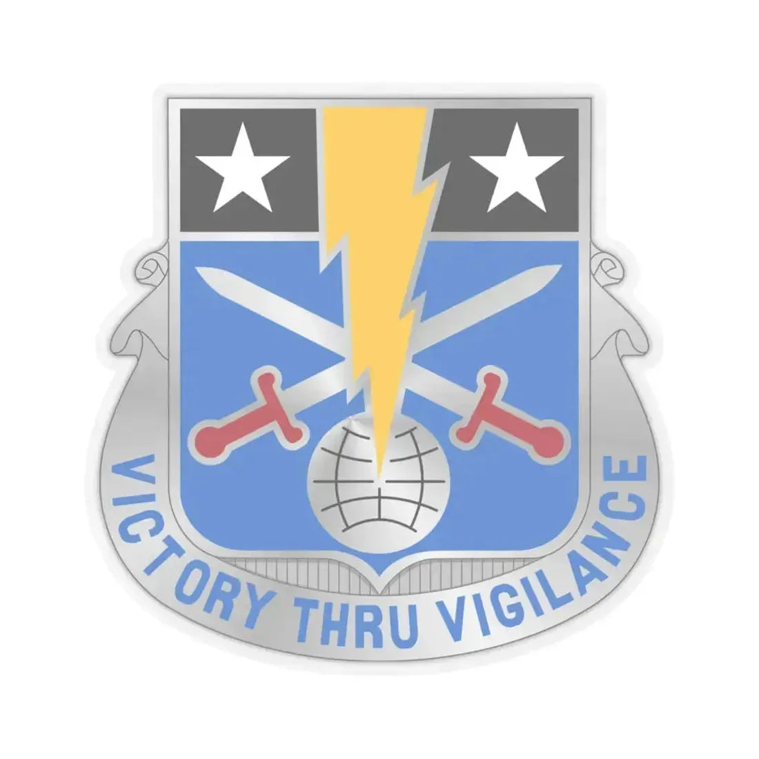108 Military Intelligence Battalion (U.S. Army) STICKER Vinyl Kiss-Cut Decal 6 Inch Transparent - The Sticker Space