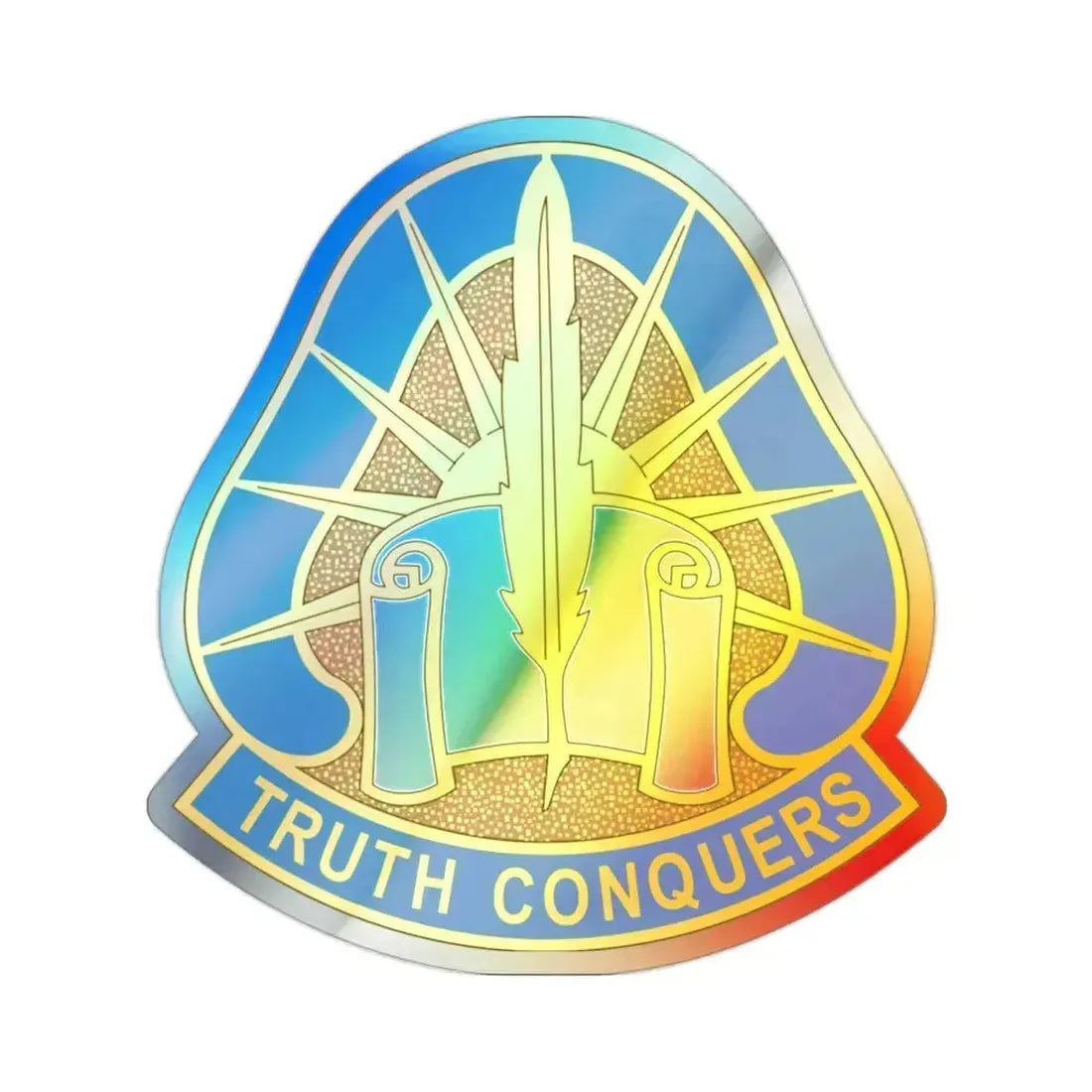 108 Military Intelligence Group (U.S. Army) Holographic STICKER Die-Cut Vinyl Decal 2 Inch Holographic - The Sticker Space