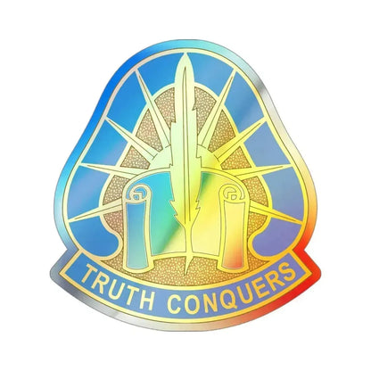 108 Military Intelligence Group (U.S. Army) Holographic STICKER Die-Cut Vinyl Decal 3 Inch Holographic - The Sticker Space