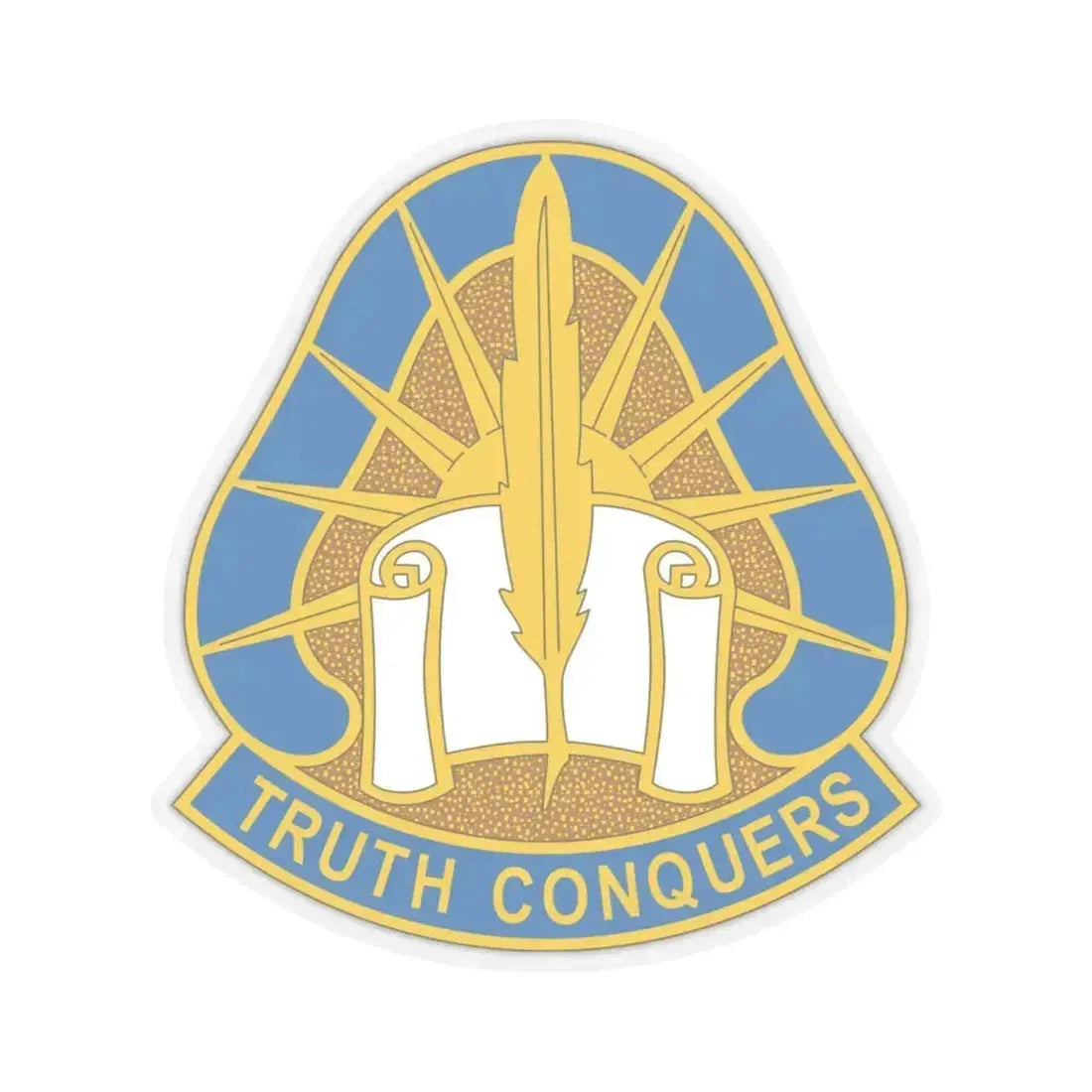 108 Military Intelligence Group (U.S. Army) STICKER Vinyl Kiss-Cut Decal 4 Inch Transparent - The Sticker Space