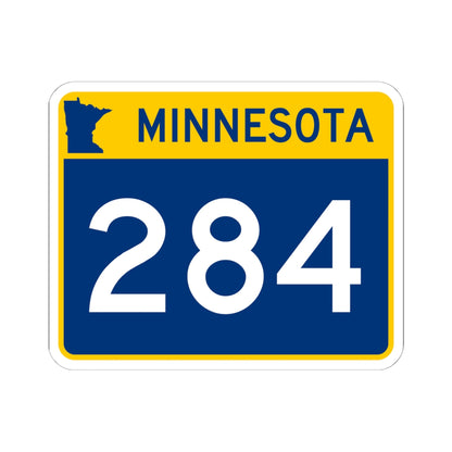 MN-284 wide (Minnesota) (Road Sign) STICKER Vinyl Kiss-Cut Decal
