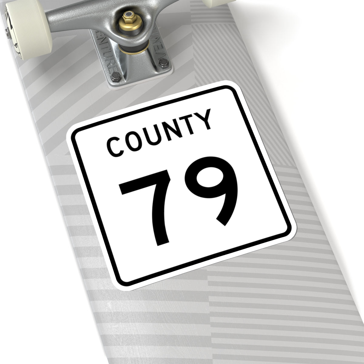 County 79 square (Minnesota) (Road Sign) STICKER Vinyl Kiss-Cut Decal