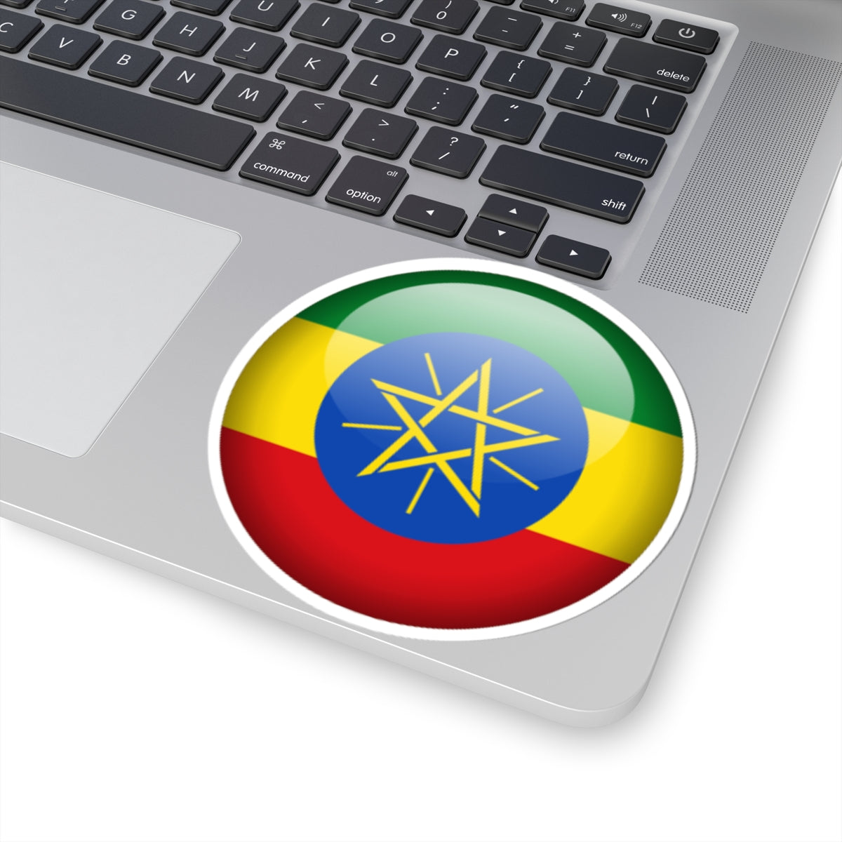 Flag orb Ethiopia (Ethiopia) STICKER Vinyl Kiss-Cut Decal