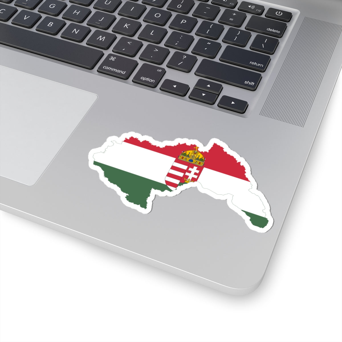 Flag-map of Hungary 1941-1945 (Hungary) STICKER Vinyl Kiss-Cut Decal