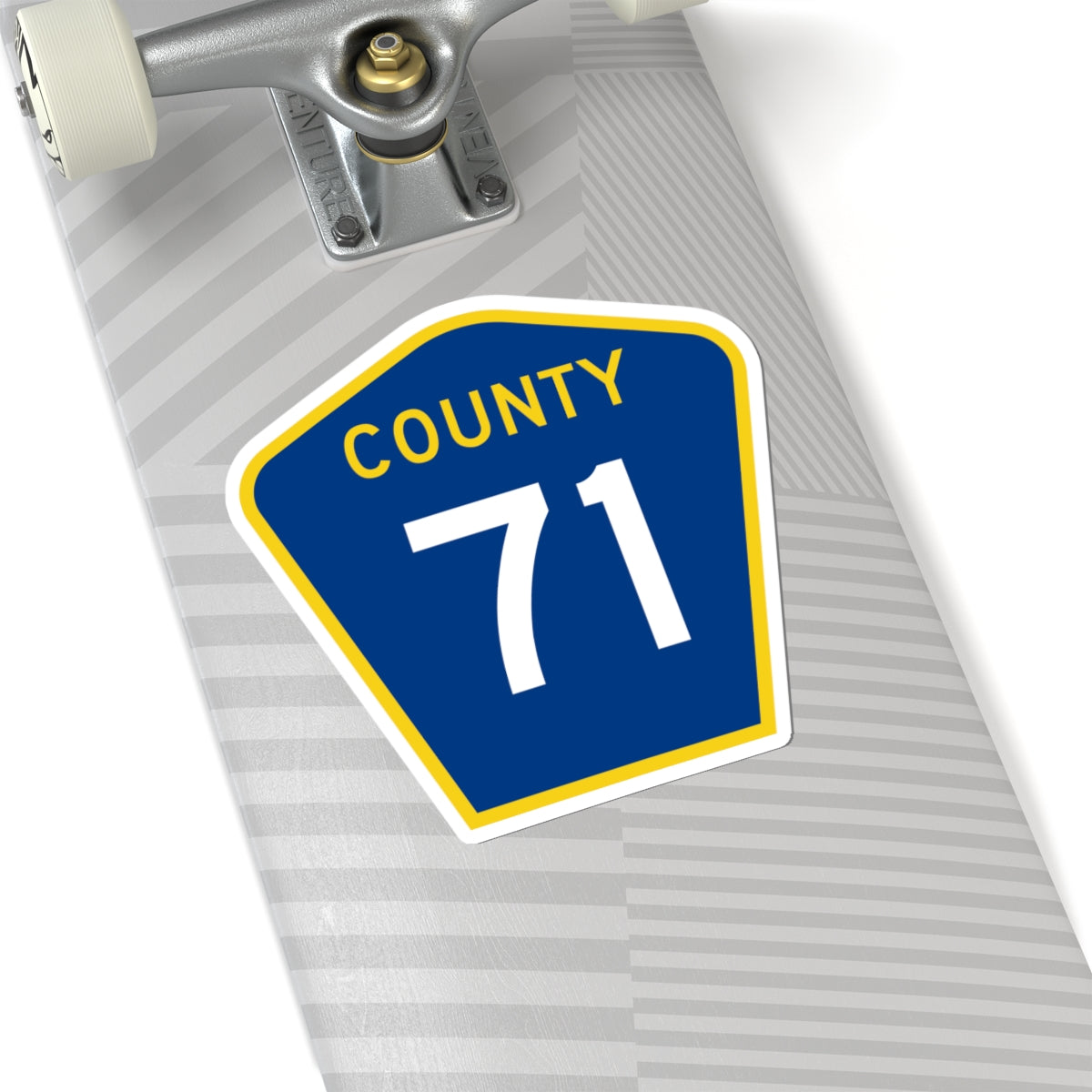 County 71 MN (Minnesota) (Road Sign) STICKER Vinyl Kiss-Cut Decal