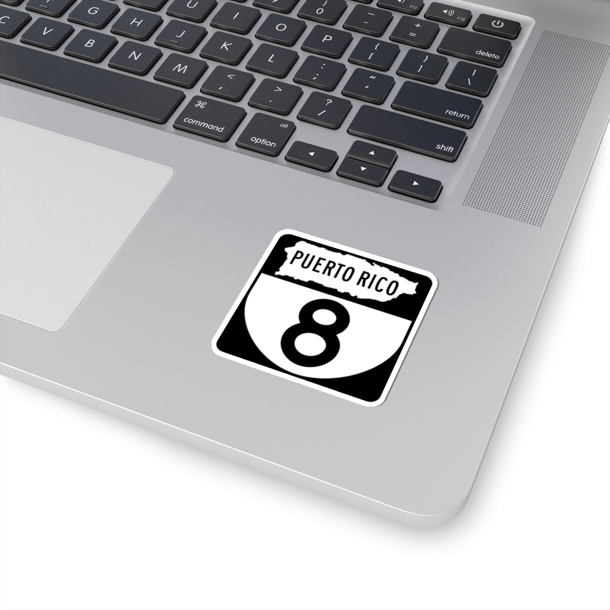 PR old 8 (Puerto Rico) (Road Sign) STICKER Vinyl Kiss-Cut Decal