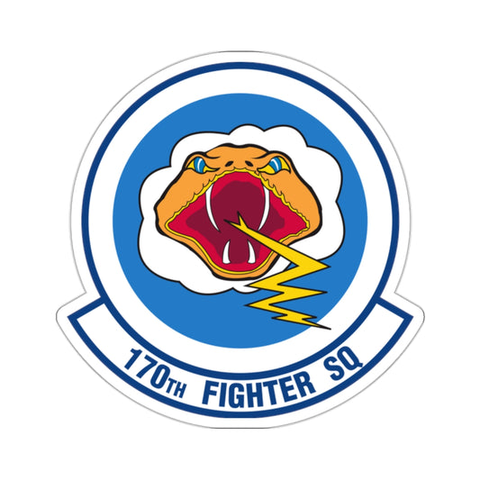 170 Fighter Squadron (U.S. Air Force) STICKER Vinyl Kiss-Cut Decal