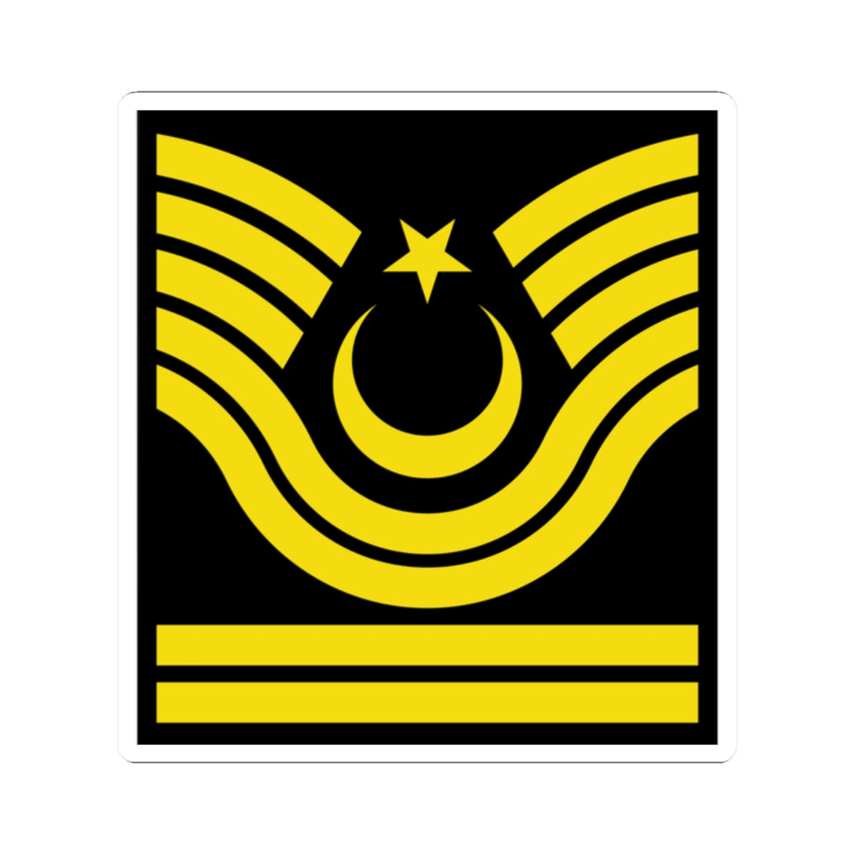 Army TUR OR 07 1 (Turkey) (Military Rank) STICKER Vinyl Kiss-Cut Decal