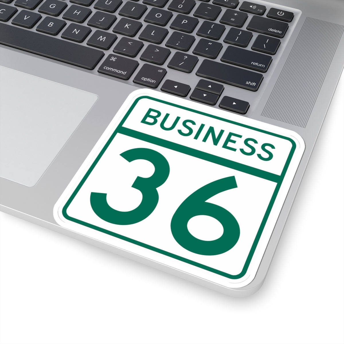 MD Route 36 Business (Maryland) (Road Sign) STICKER Vinyl Kiss-Cut Decal