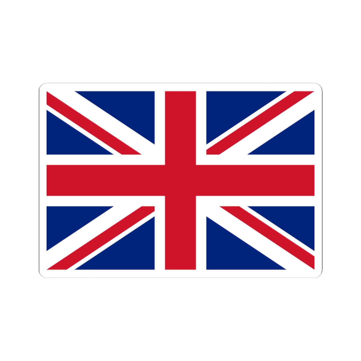 Flag of the United Kingdom 3-2 (United Kingdom) STICKER Vinyl Kiss-Cut Decal