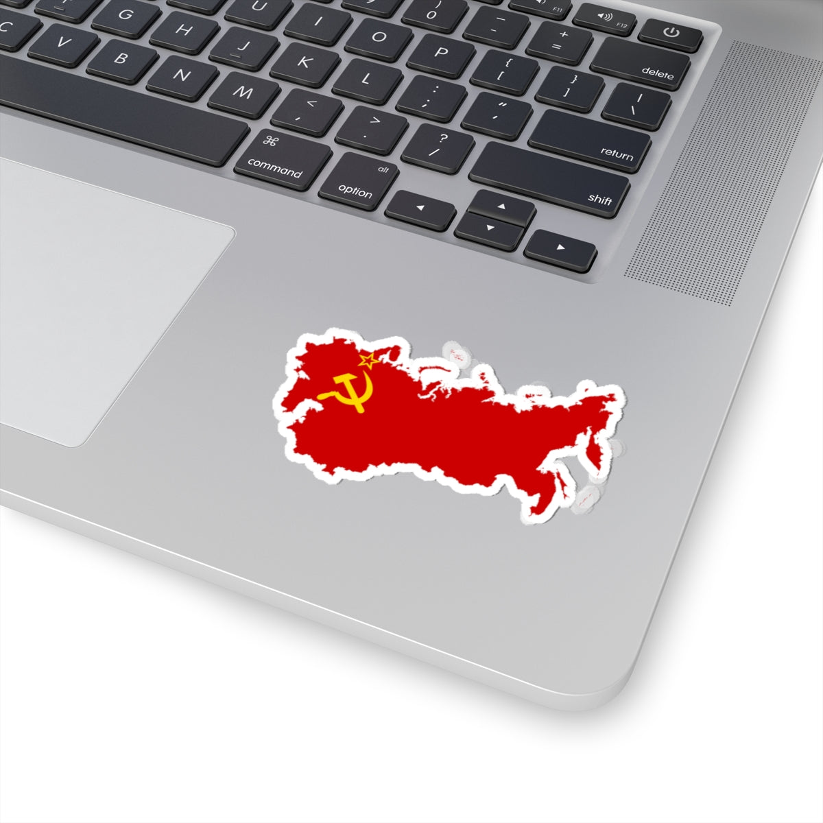 Flag-map of the Soviet Union version (Russia) STICKER Vinyl Kiss-Cut Decal