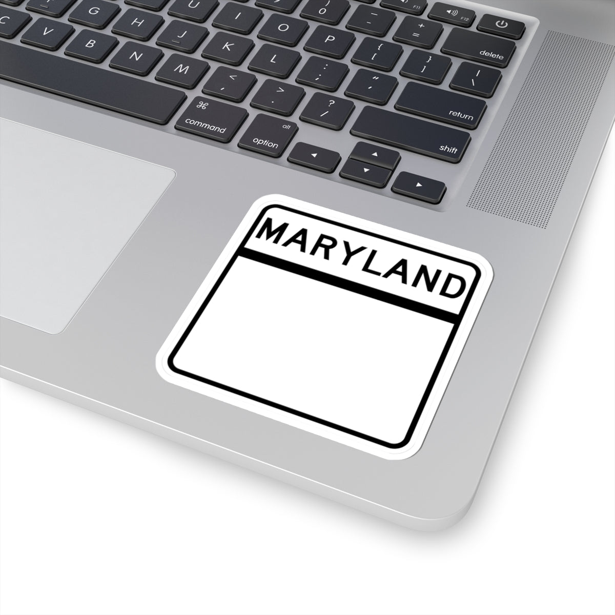 MD blank (Maryland) (Road Sign) STICKER Vinyl Kiss-Cut Decal