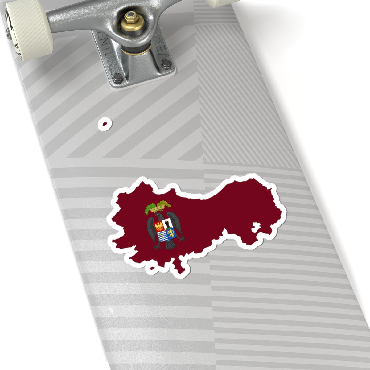 Flag map of the Province of Palermo (Italy) STICKER Vinyl Kiss-Cut Decal