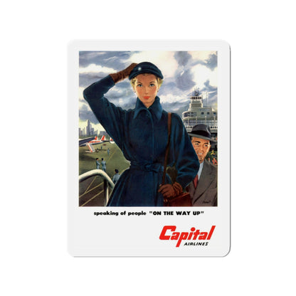 Capital Airlines advertisement (Magazine Illustration) Refrigerator Magnet