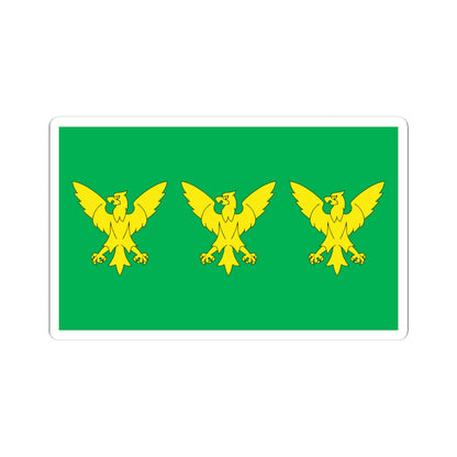 Flag of Caernarfonshire (United Kingdom) STICKER Vinyl Kiss-Cut Decal